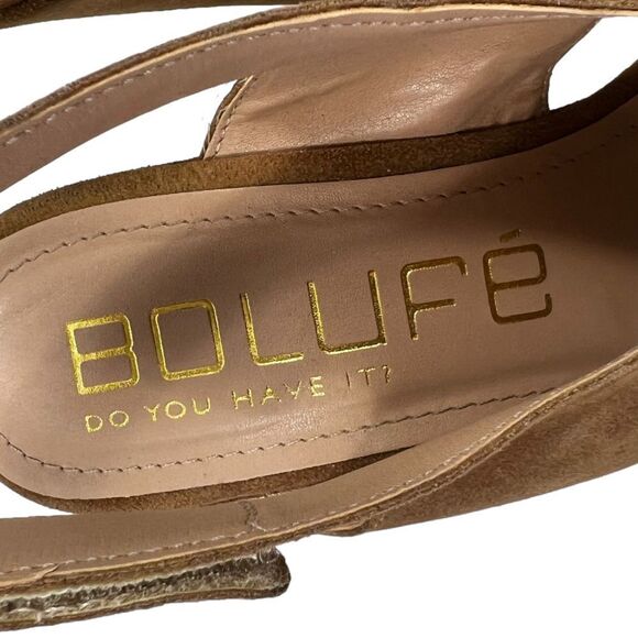 Sergio Zelcer Bolufe Peep Toe Wedges - Picture 6 of 14